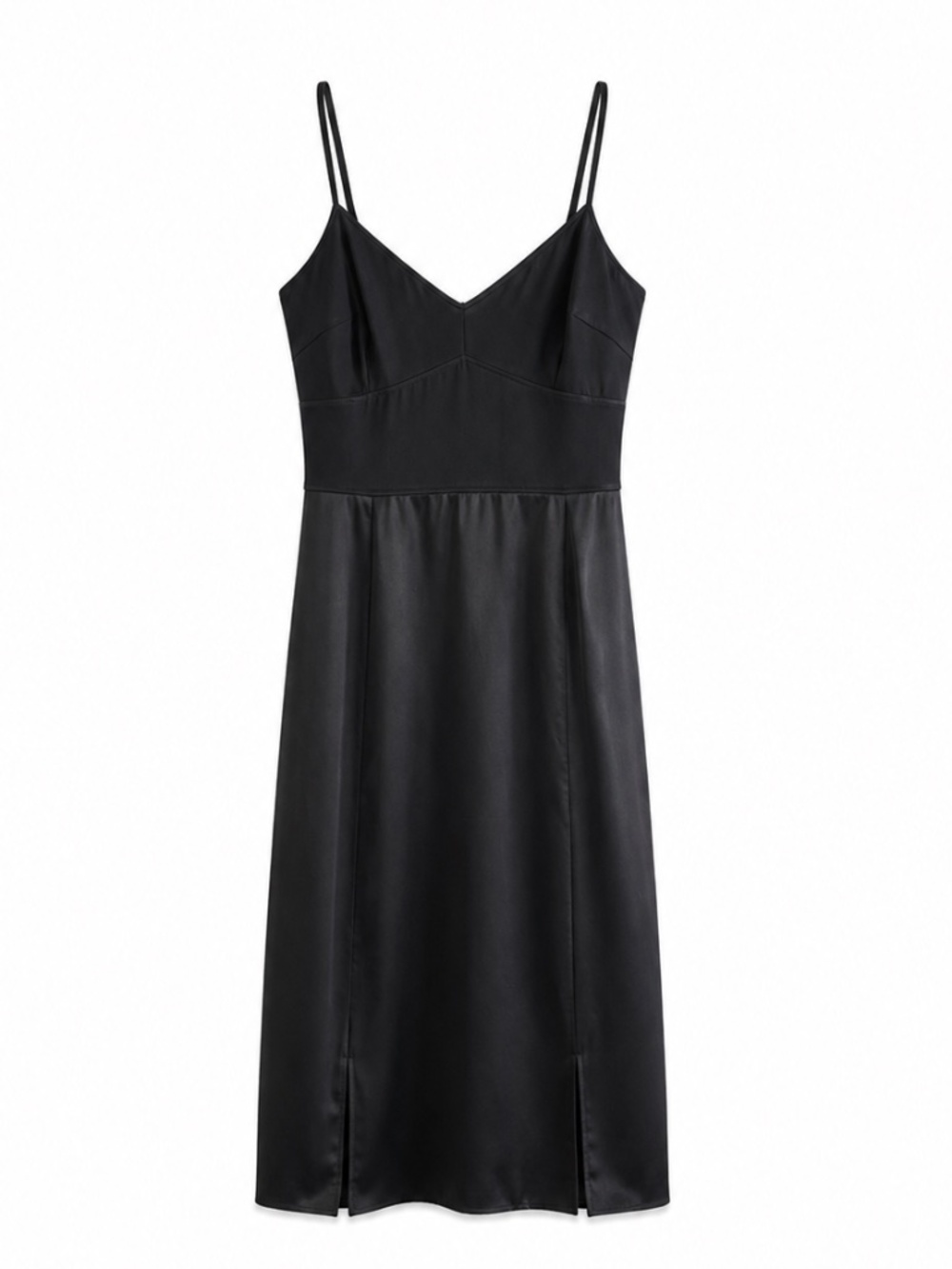 Phoebe Black 100% Silk Body & Trim Cocktail Dress LBD – Size 6 EUC